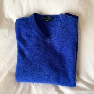 J Crew 100% Cashmere V Neck Sweater Medium